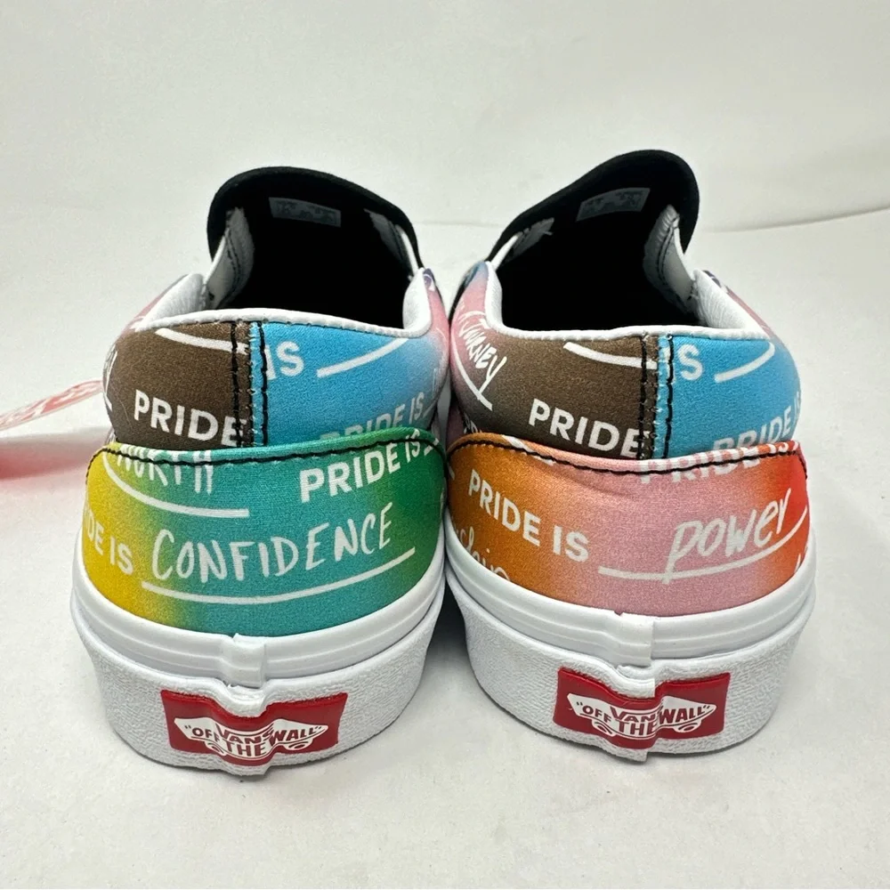 Vans Classic Slip On Pride Rainbow Sneakers - Picture 4 of 8